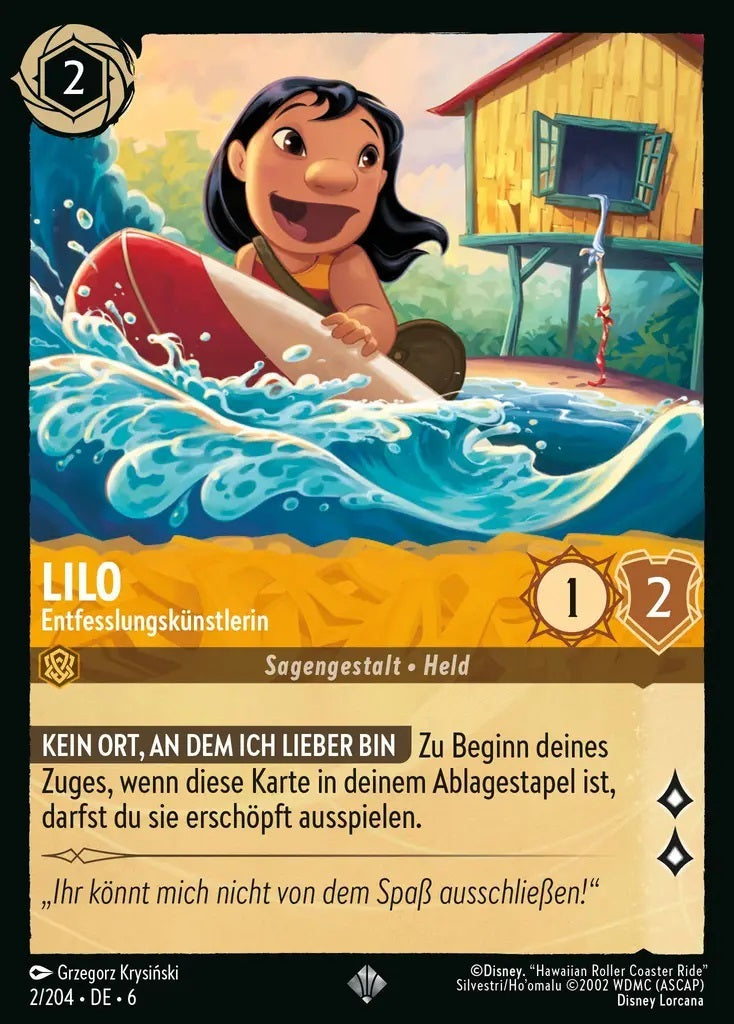 Lorcana Azurblaues Meer 6-002 SR Lilo Bernstein