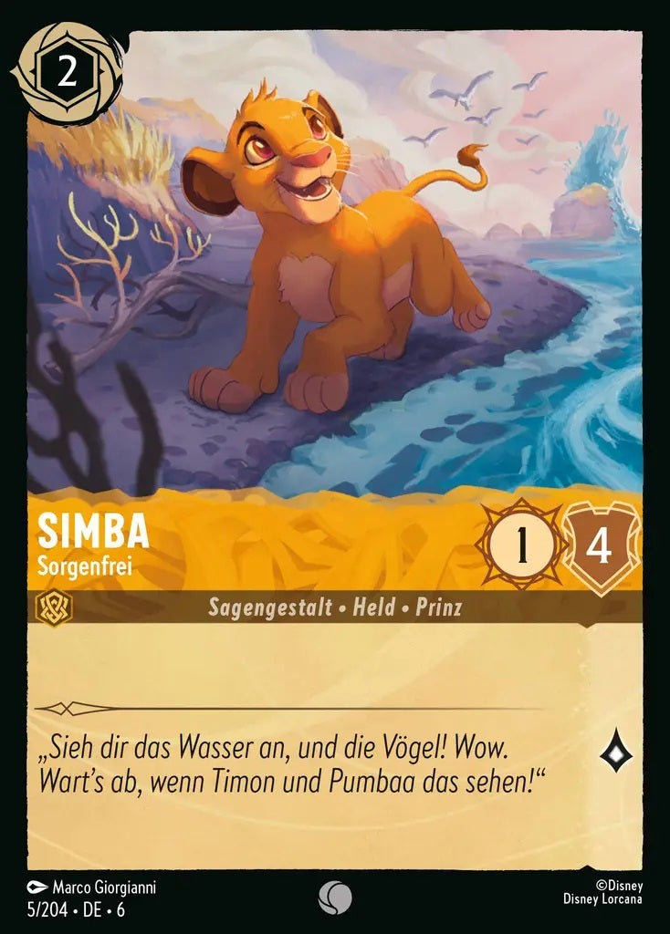 Lorcana Azurblaues Meer 6-005 C Simba Bernstein