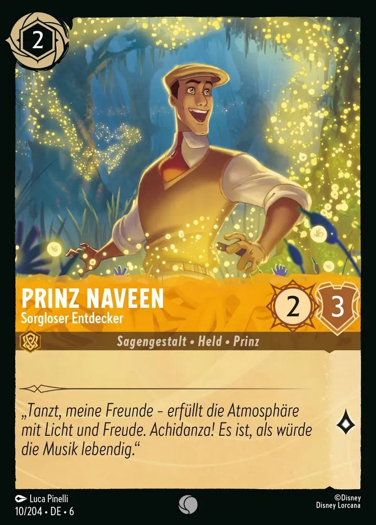 Lorcana Azurblaues Meer 6-010 C Prinz Naveen Bernstein