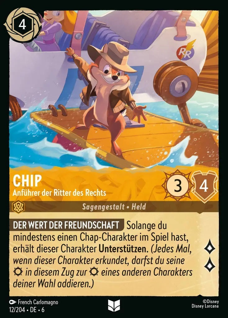 Lorcana Azurblaues Meer 6-012 UC Chip Bernstein