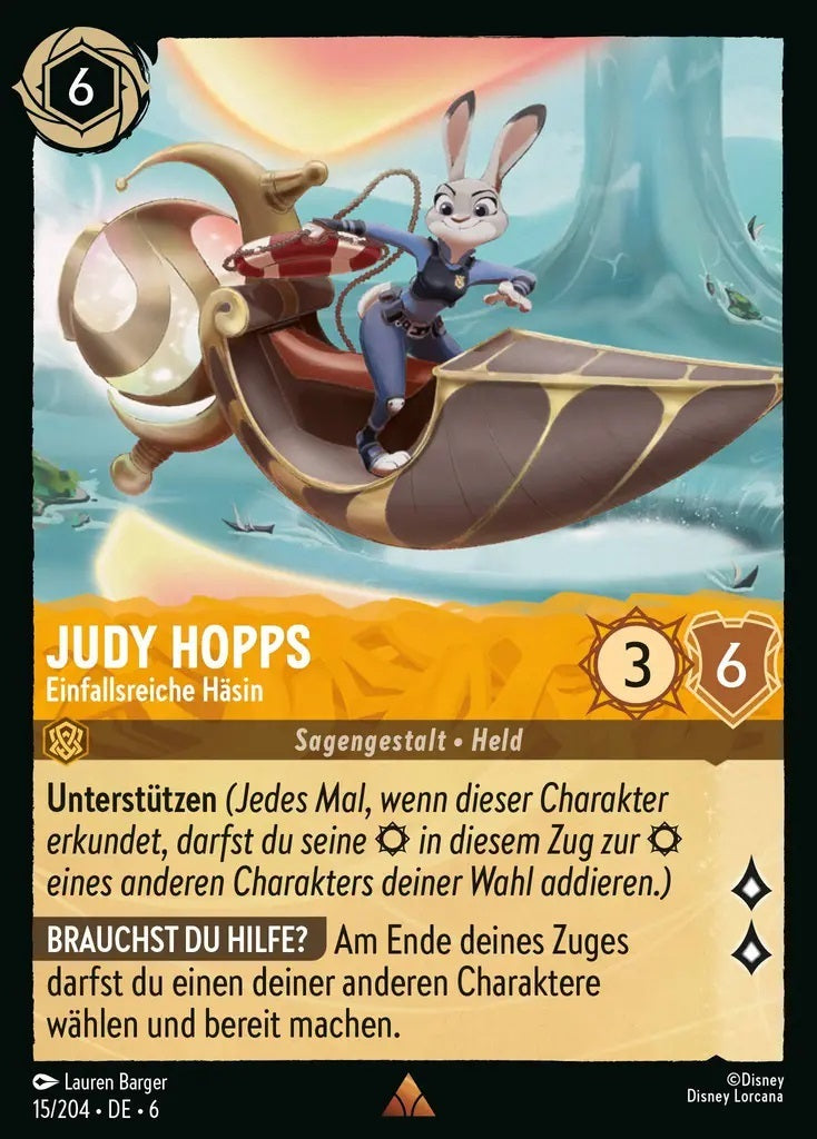 Lorcana Azurblaues Meer 6-015 R Judy Hopps Bernstein