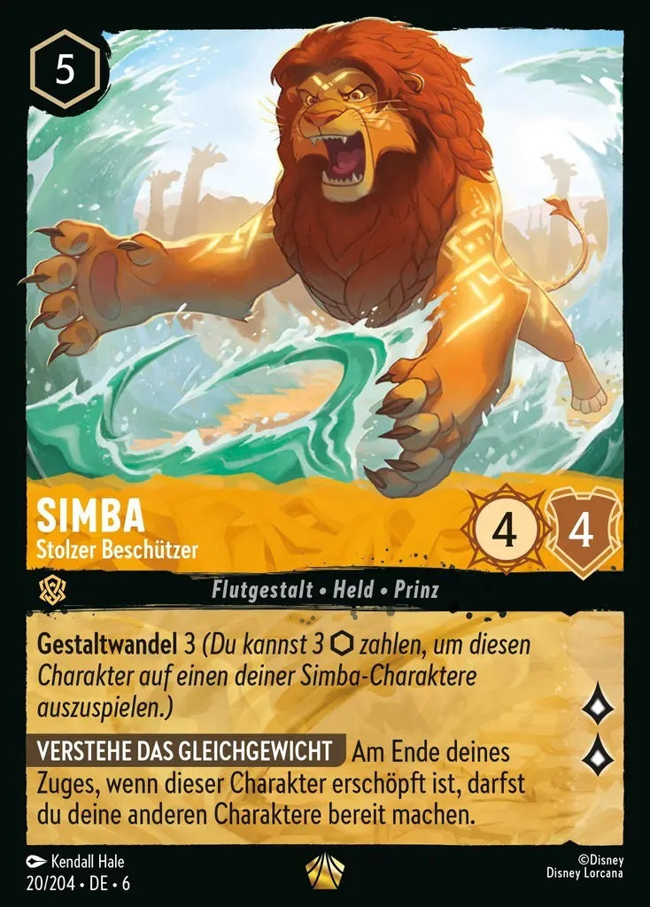 Lorcana Azurblaues Meer 6-020 L Simba Bernstein