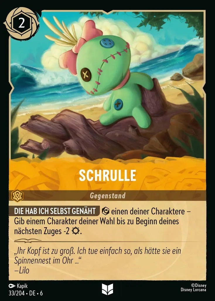 Lorcana Azurblaues Meer 6-033 UC Schrulle Bernstein