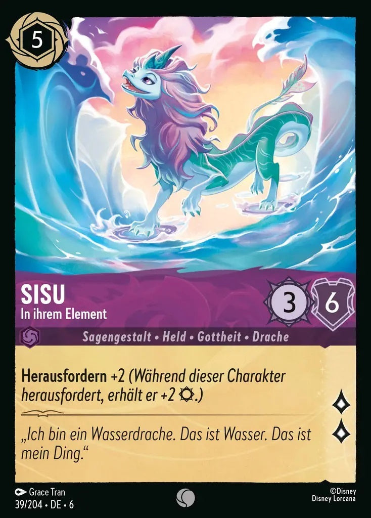 Lorcana Azurblaues Meer 6-039 C Sisu Amethyst