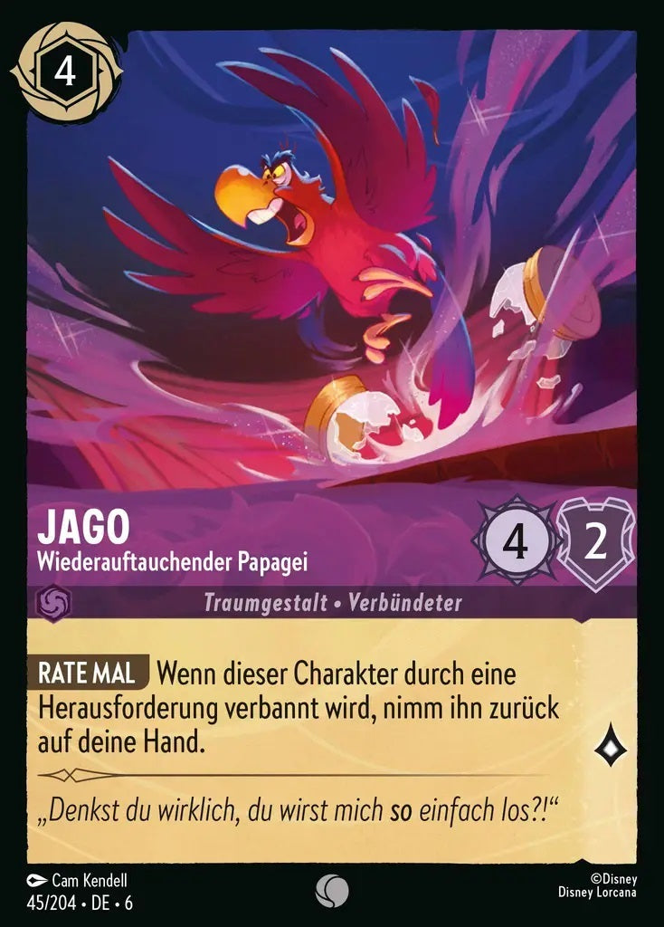 Lorcana Azurblaues Meer 6-045 C Jago Amethyst