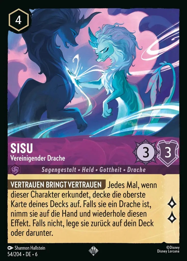 Lorcana Azurblaues Meer 6-054 SR Sisu Amethyst