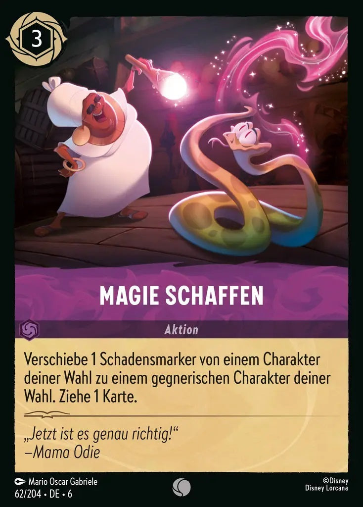 Lorcana Azurblaues Meer 6-062 C Magie schaffen Amethyst