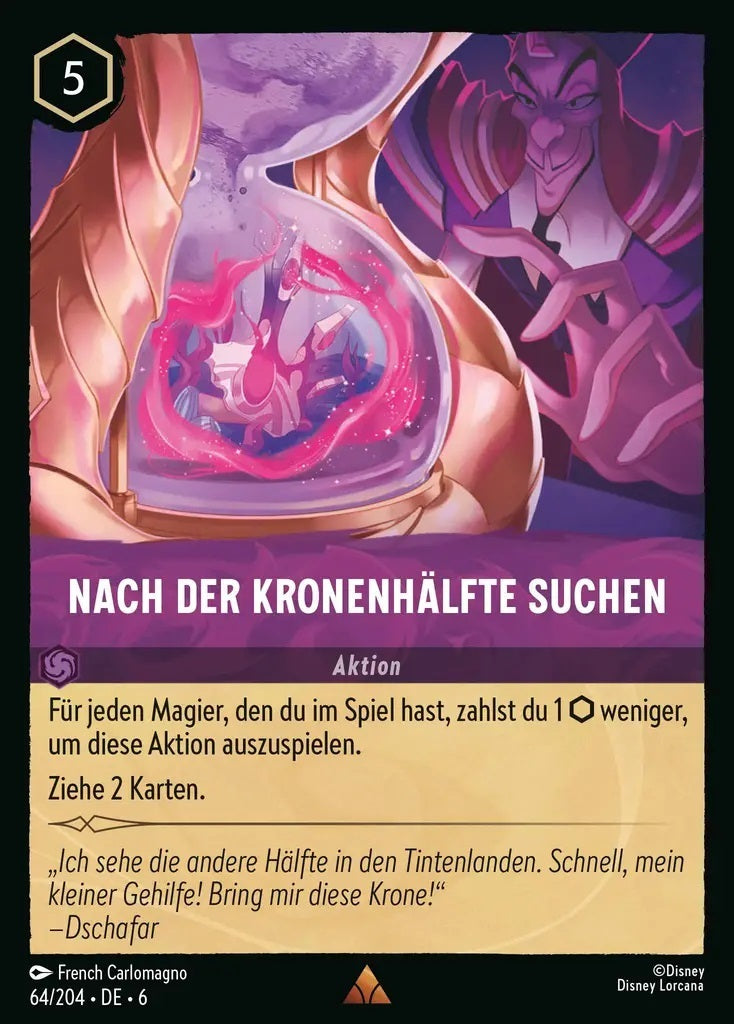 Lorcana Azurblaues Meer 6-064 R Nach der Kronenhälfte suchen Amethyst