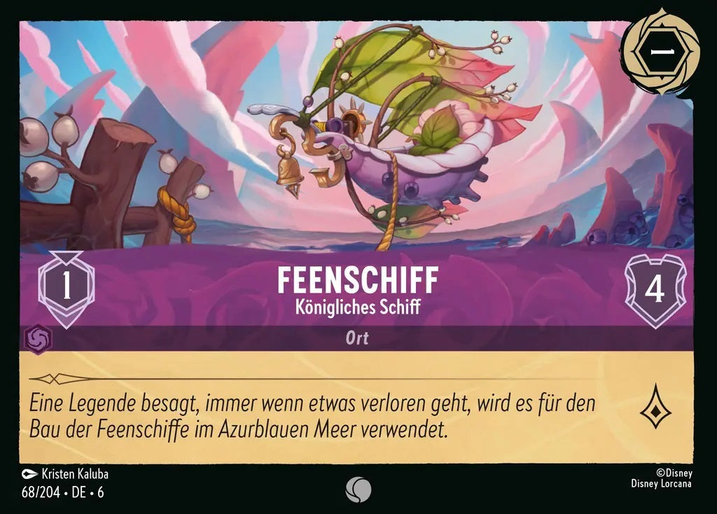 Lorcana Azurblaues Meer 6-068 C Feenschiff Amethyst
