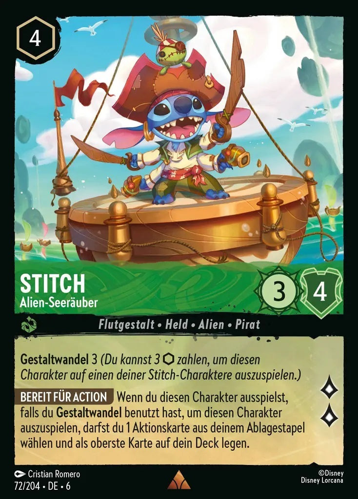 Lorcana Azurblaues Meer 6-072 R Stitch Smaragd