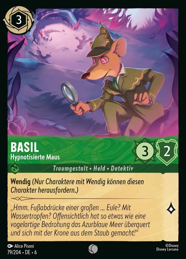 Lorcana Azurblaues Meer 6-079 C Basil Smaragd