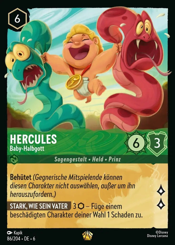 Lorcana Azurblaues Meer 6-086 L Hercules Smaragd