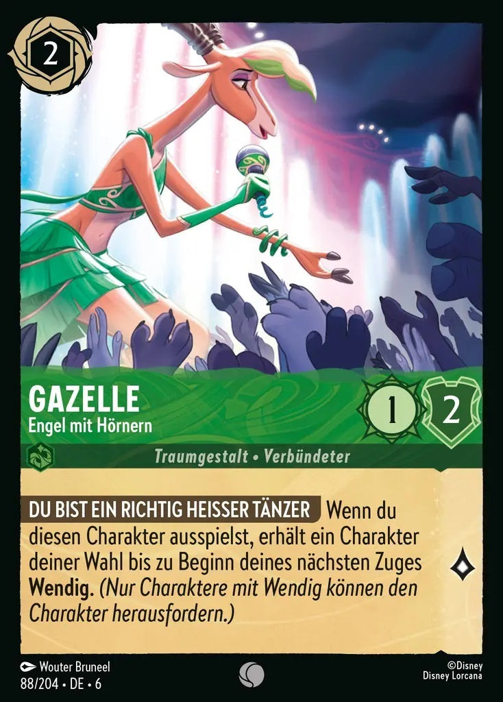 Lorcana Azurblaues Meer 6-088 C Gazelle Smaragd