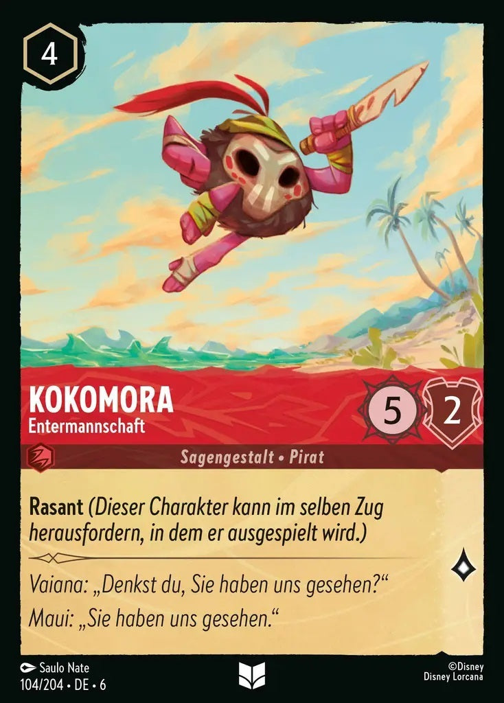 Lorcana Azurblaues Meer 6-104 UC Kokonora Rubin
