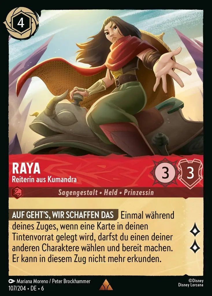 Lorcana Azurblaues Meer 6-107 R Raya Rubin