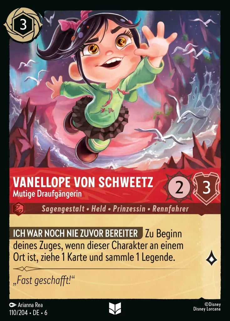 Lorcana Azurblaues Meer 6-110 UC Vanellope von Schweetz Rubin