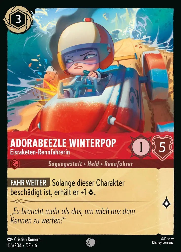 Lorcana Azurblaues Meer 6-116 C Adorabeezle Winterpop Rubin
