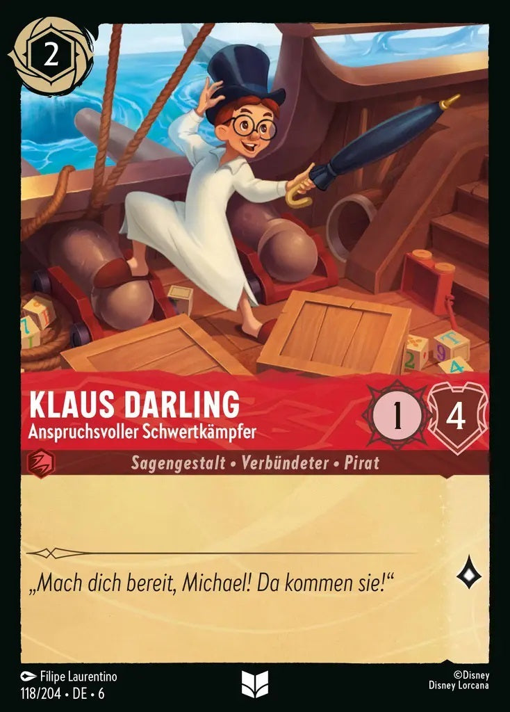 Lorcana Azurblaues Meer 6-118 UC Klaus Drling Rubin