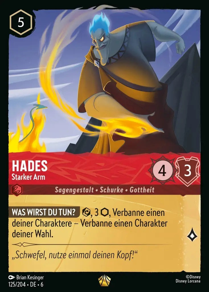 Lorcana Azurblaues Meer 6-125 L Hades Rubin