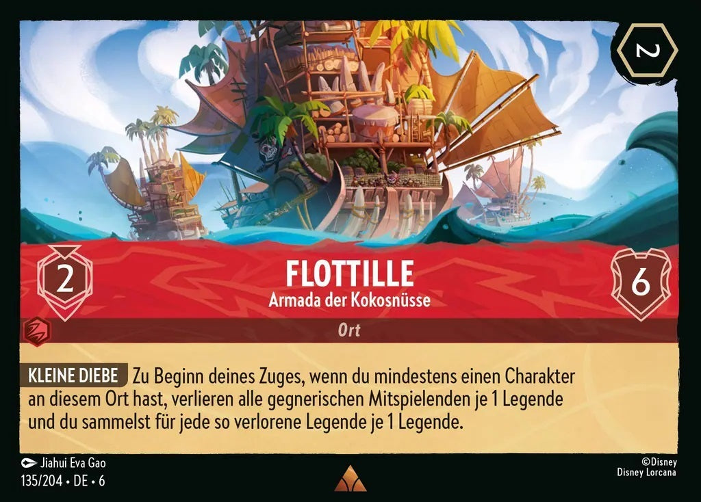 Lorcana Azurblaues Meer 6-135 R Flottille Rubin