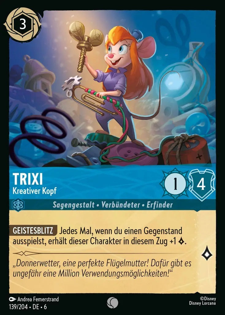 Lorcana Azurblaues Meer 6-139 C Trixi Saphir