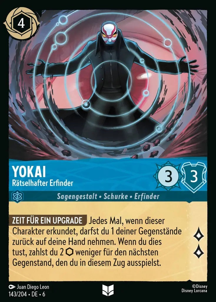 Lorcana Azurblaues Meer 6-143 UC Yokai Saphir