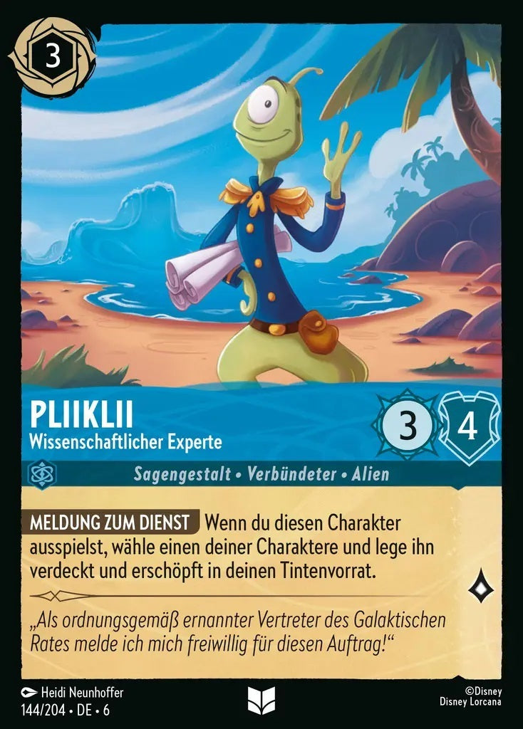Lorcana Azurblaues Meer 6-144 UC Pliiklii Saphir