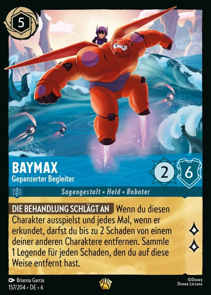 Lorcana Azurblaues Meer 6-157 L Baymax Saphir