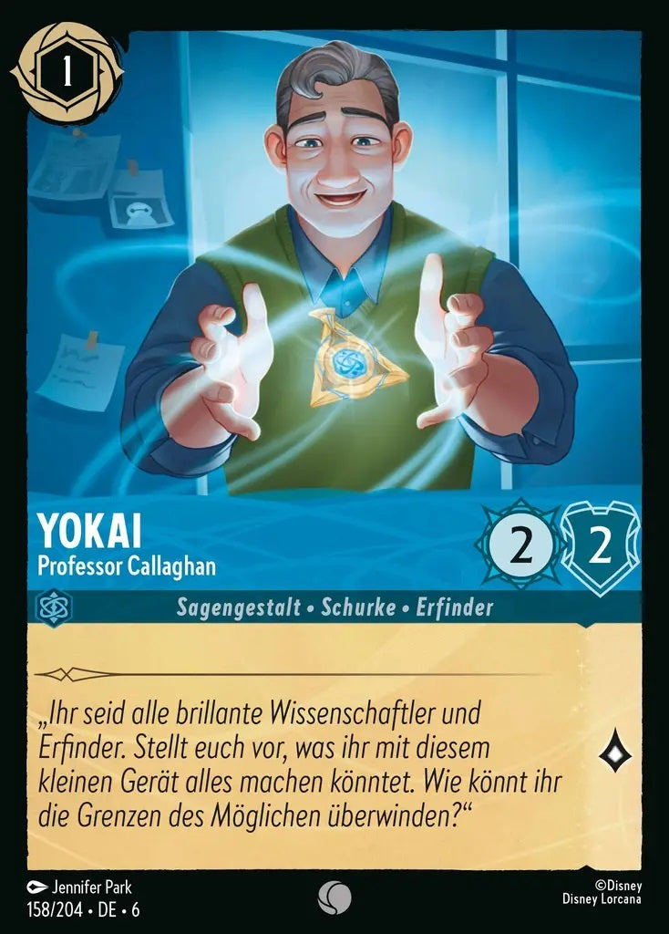 Lorcana Azurblaues Meer 6-158 C Yokai Saphir