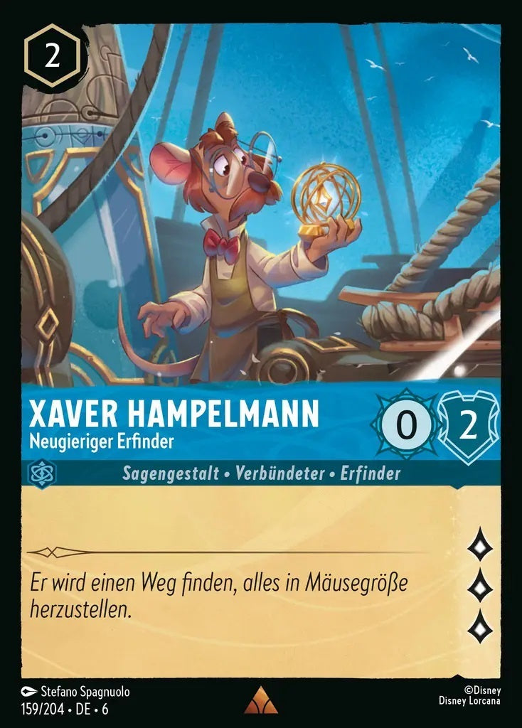 Lorcana Azurblaues Meer 6-159 R Xaver Hampelmann Saphir