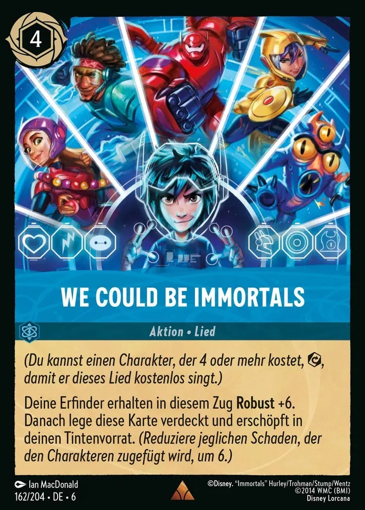 Lorcana Azurblaues Meer 6-162 R We could be Immortals Saphir