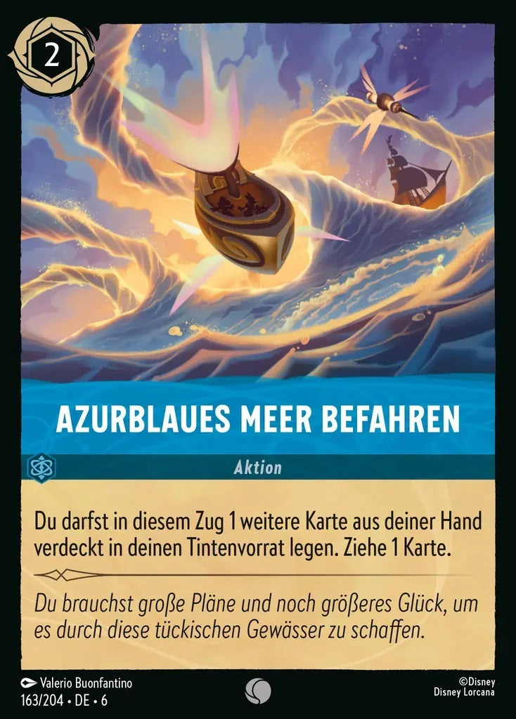 Lorcana Azurblaues Meer 6-163 C Azurblaues Meer befahren Saphir