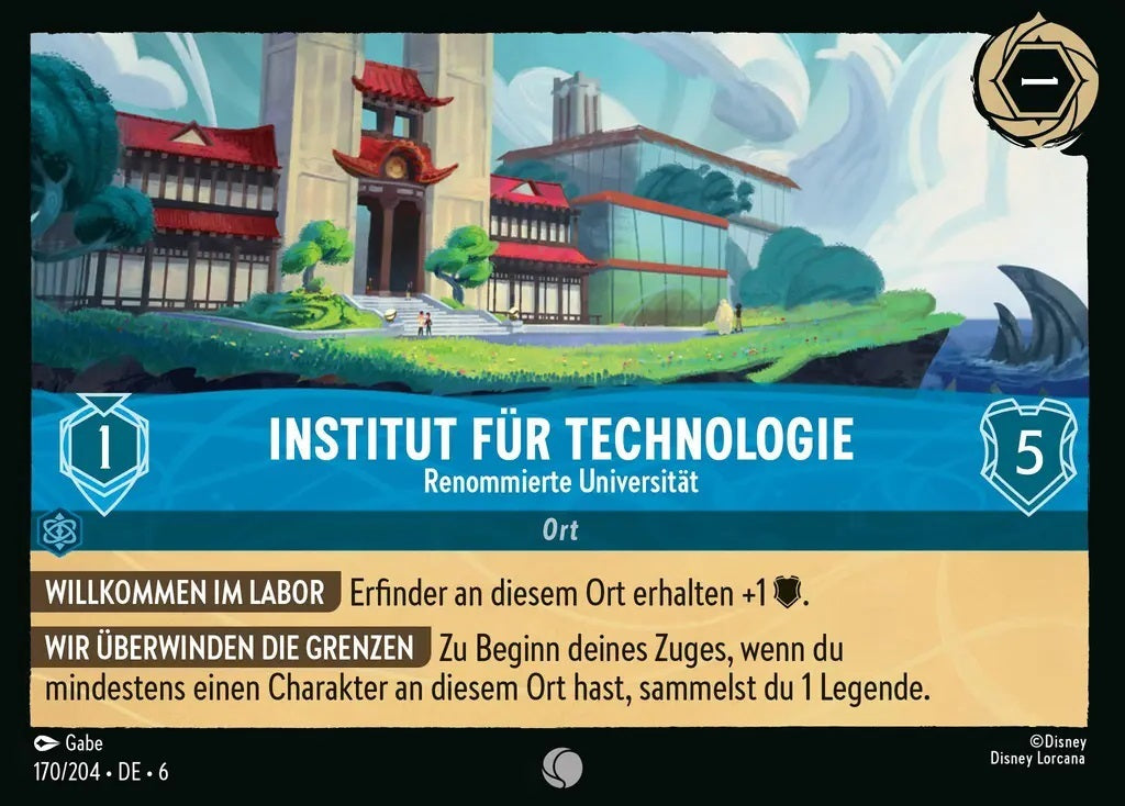 Lorcana Azurblaues Meer 6-170 C Institut für Technologie Saphir