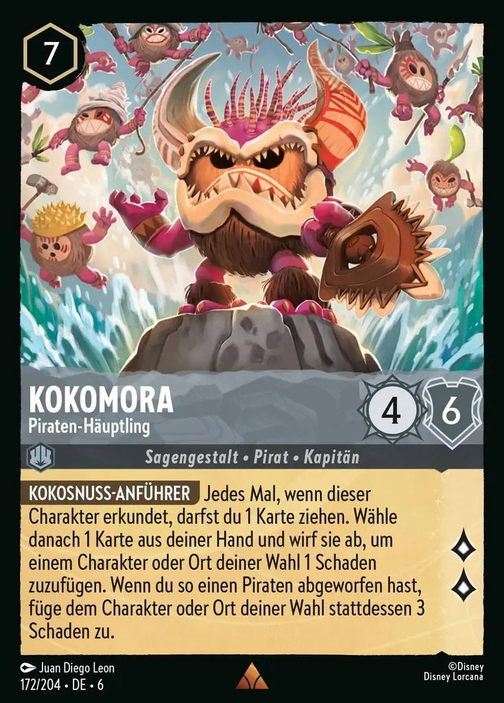 Lorcana Azurblaues Meer 6-172 R Kokomora Stahl
