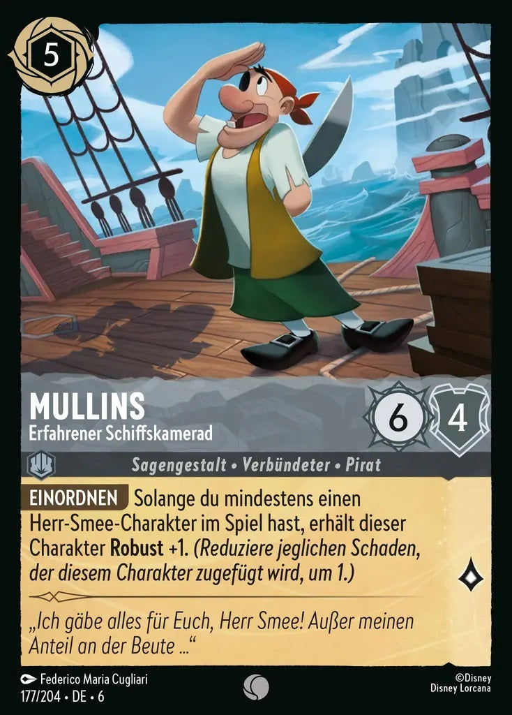Lorcana Azurblaues Meer 6-177 C Mullins Stahl