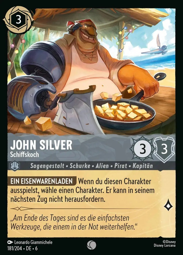 Lorcana Azurblaues Meer 6-181 C John Silver Stahl