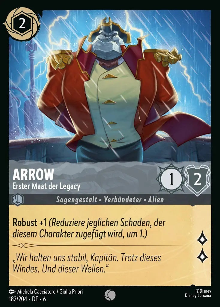 Lorcana Azurblaues Meer 6-182 C Arrow Stahl