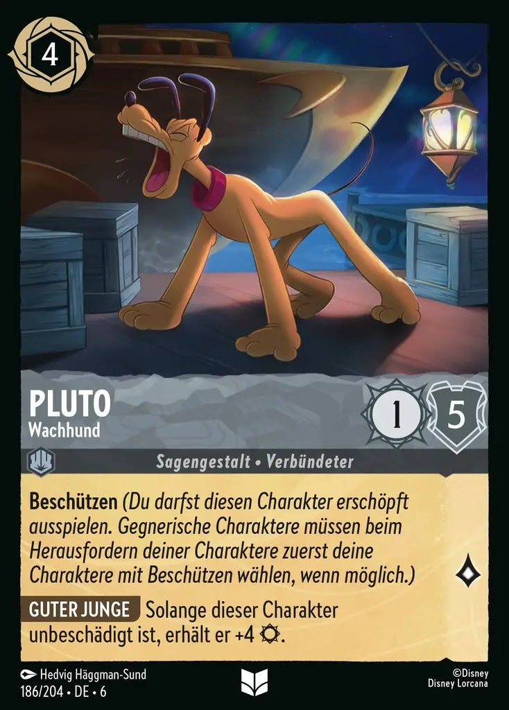 Lorcana Azurblaues Meer 6-186 UC Pluto Stahl