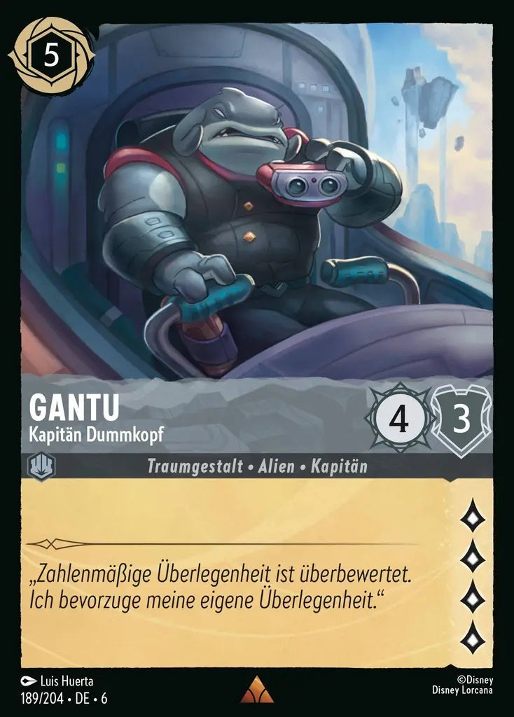 Lorcana Azurblaues Meer 6-189 R Gantu Stahl