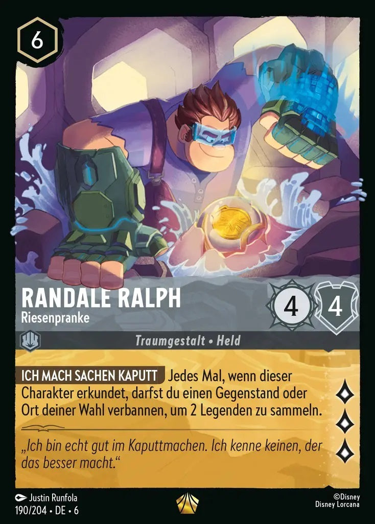 Lorcana Azurblaues Meer 6-190 L Randale Ralph Stahl