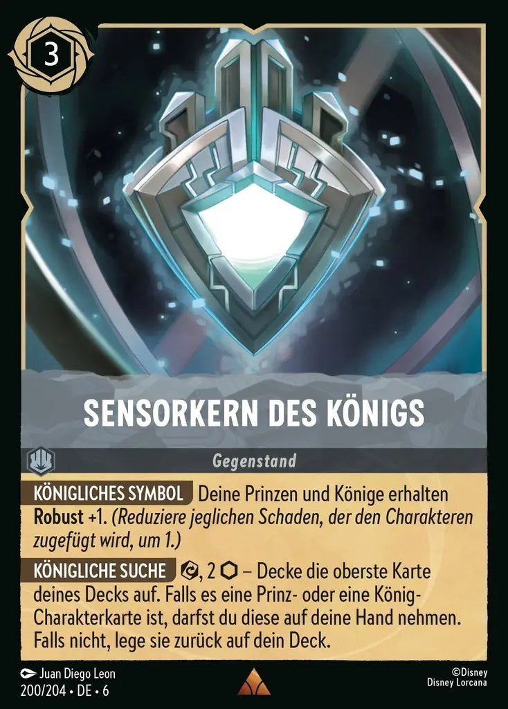 Lorcana Azurblaues Meer 6-200 R Sensorkern des Königs Stahl