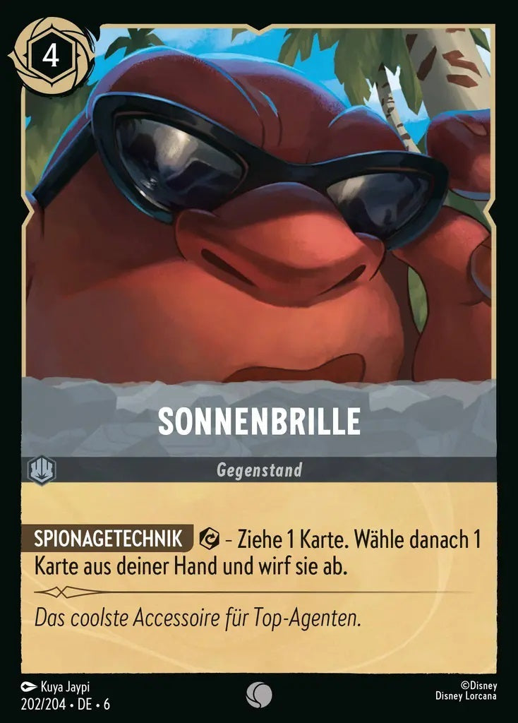 Lorcana Azurblaues Meer 6-202 C Sonnenbrille Stahl