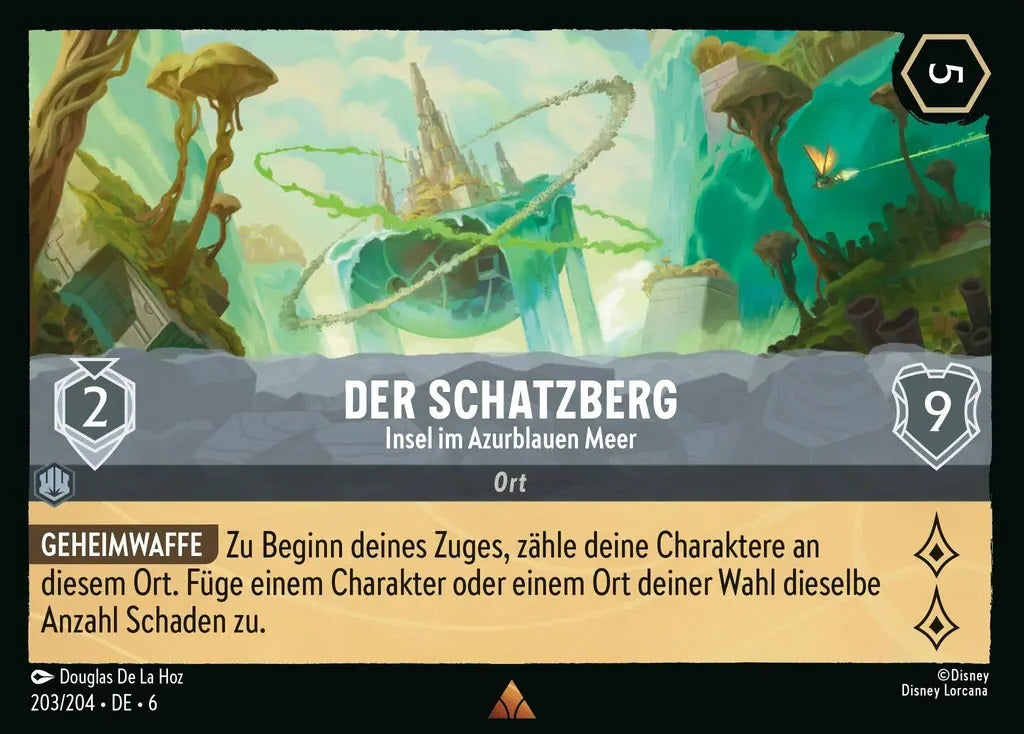 Lorcana Azurblaues Meer 6-203 R Der Schatzberg Stahl