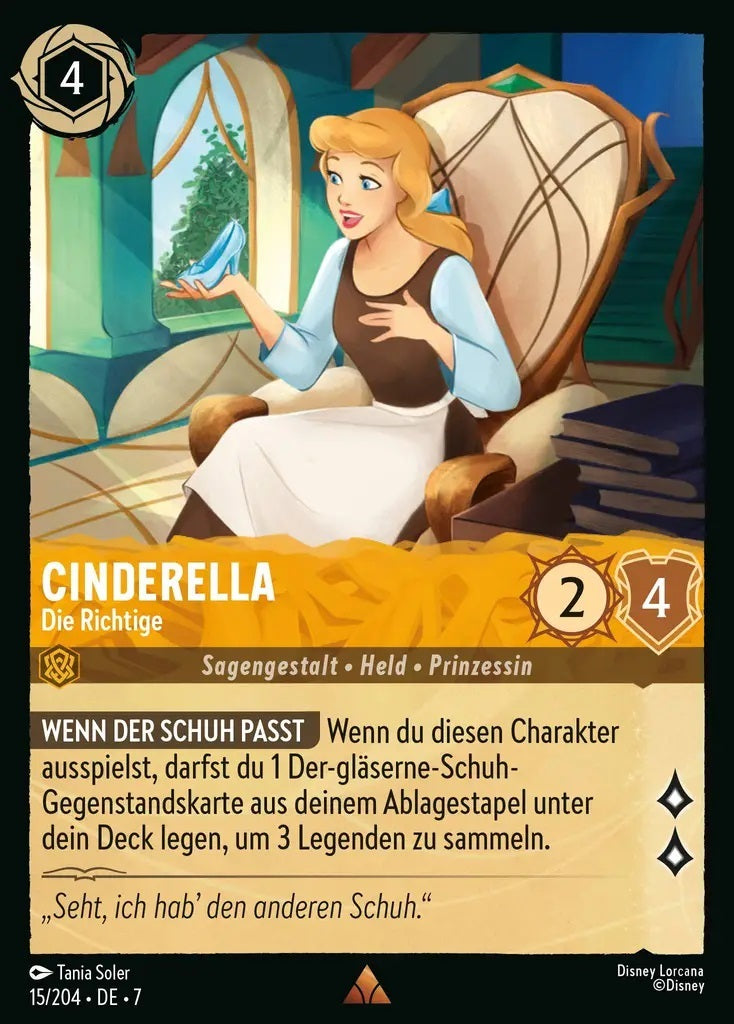 Lorcana Archazias Insel 7-015 R Cinderella Bernstein