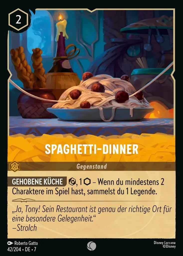 Lorcana Archazias Insel 7-042 C Spaghetti-Dinner Bernstein