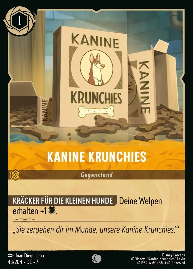 Lorcana Archazias Insel 7-043 C Kanine Krunchies Bernstein