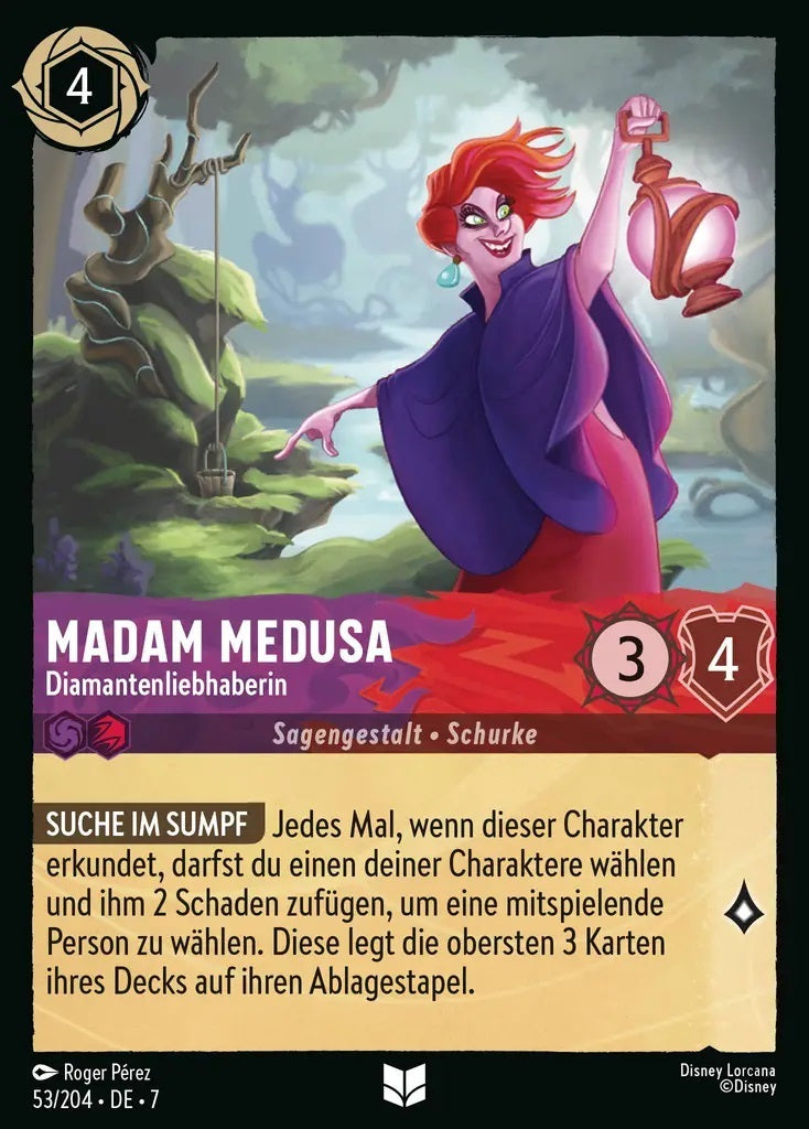 Lorcana Archazias Insel 7-053 UC Madam Medusa Amethyst