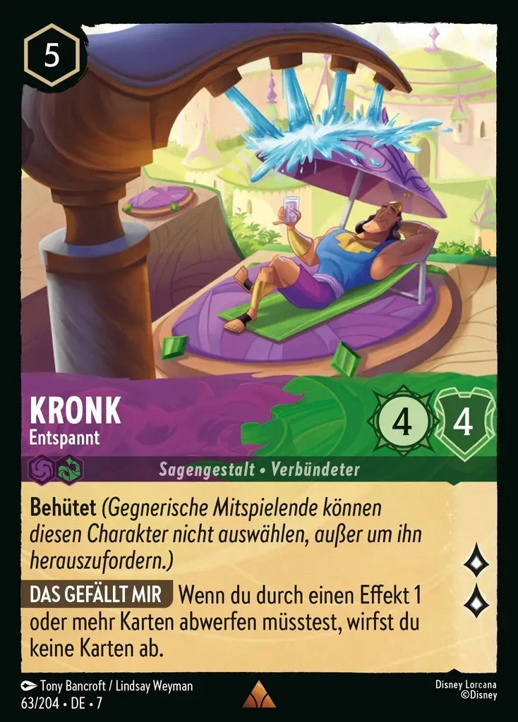 Lorcana Archazias Insel 7-063 R Kronk Amethyst