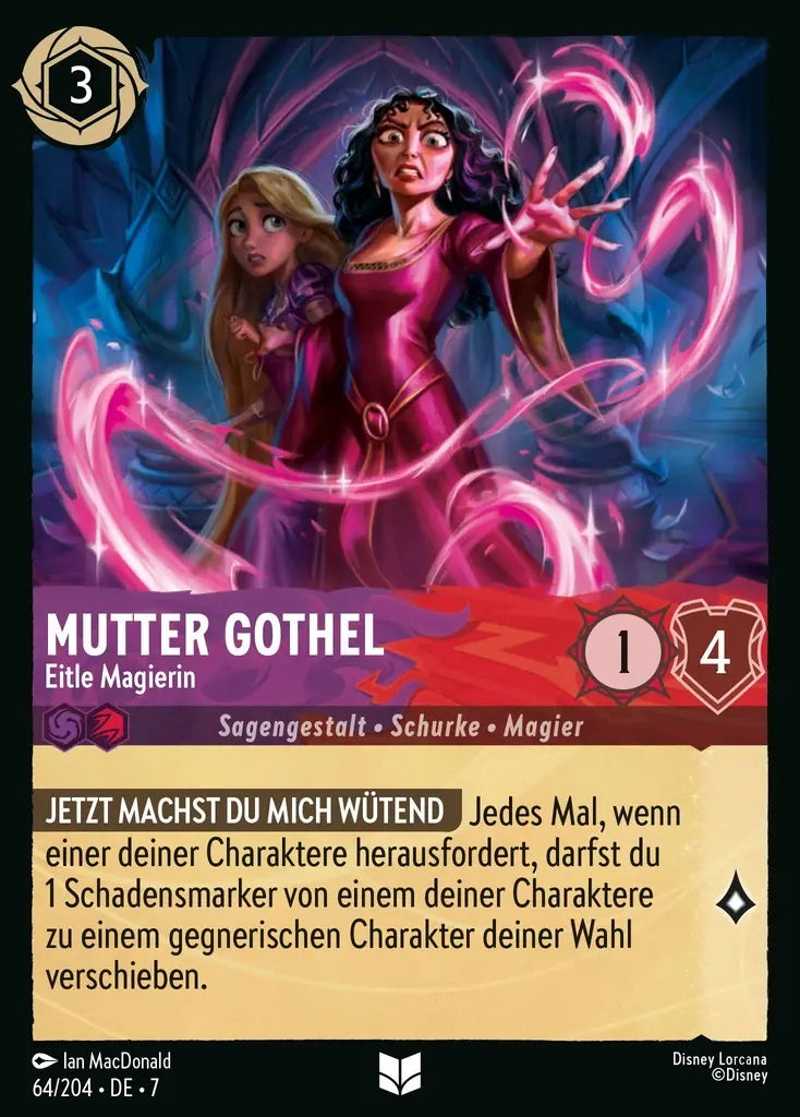 Lorcana Archazias Insel 7-064 UC Mutter Gothel Amethyst