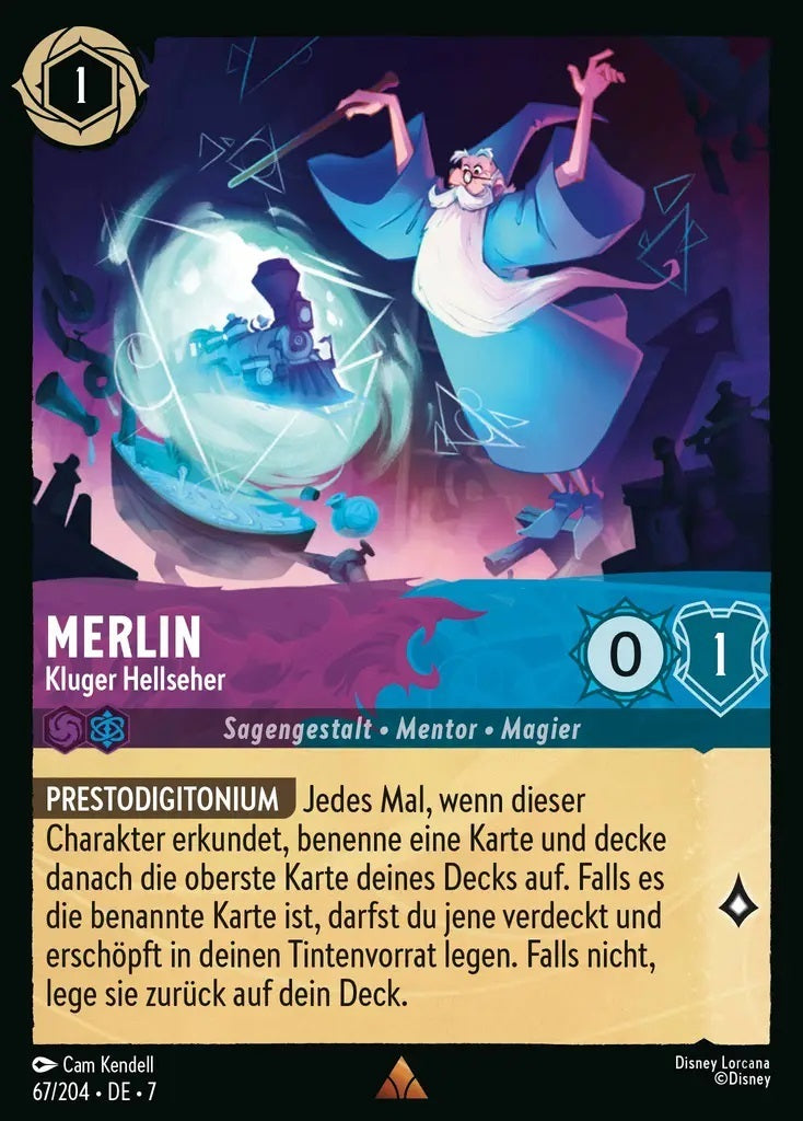 Lorcana Archazias Insel 7-067 R Merlin Amethyst